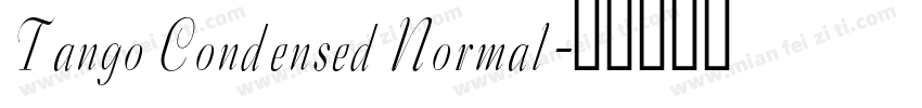 Tango Condensed Normal字体转换